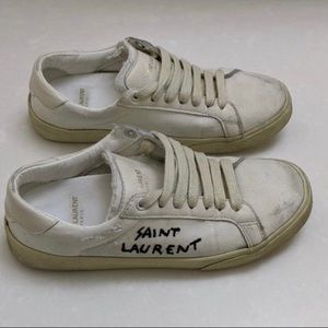 SAINT LAURENT YSL SNEAKERS WHITE